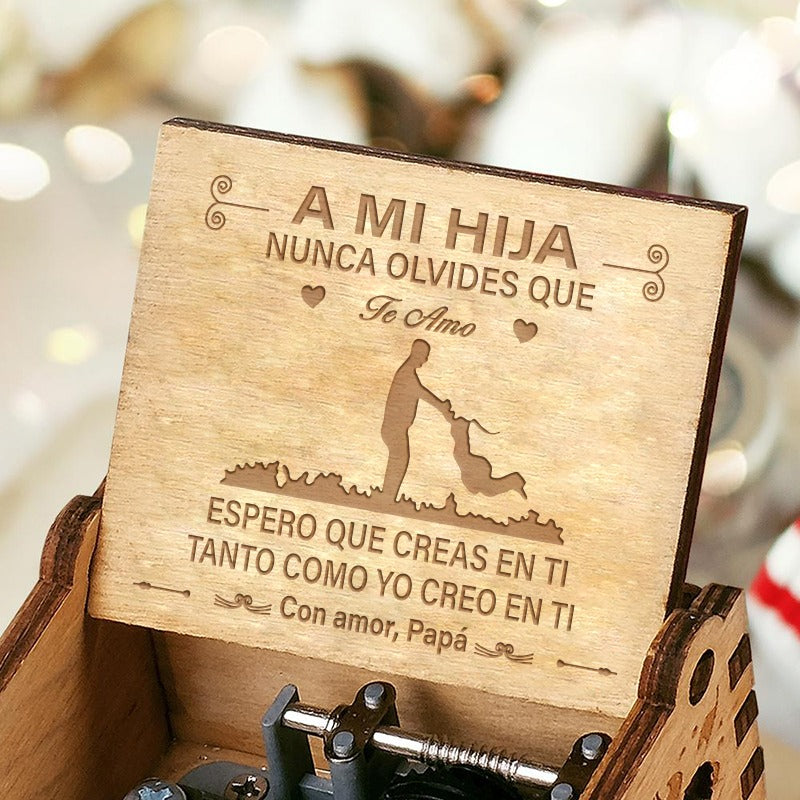 Papá a Hija - SIEMPRE TE AMARÉ - Preciosa Caja de Musical
