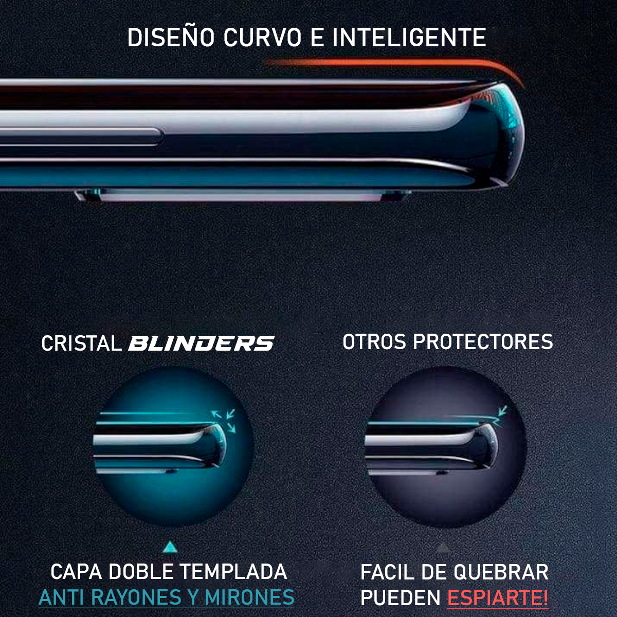 PROTECTOR DE CELULAR ANTI-MIRADAS- BLINDERS™