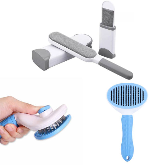Super Pack Antipelusa: Cepillo Antiestres Autolimpiable + Quitapelusas
