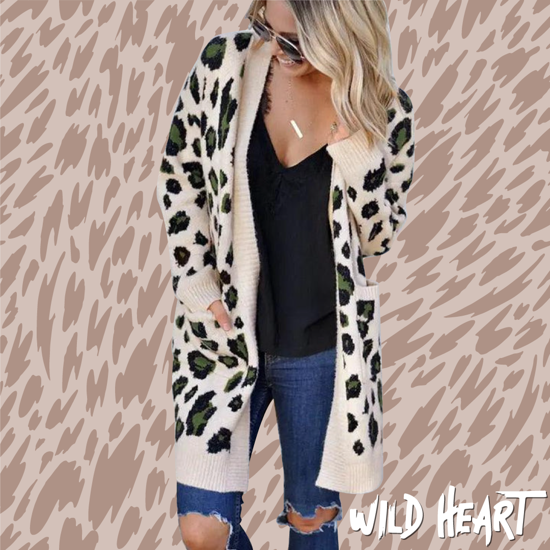 Cárdigan de leopardo - WILD HEART™