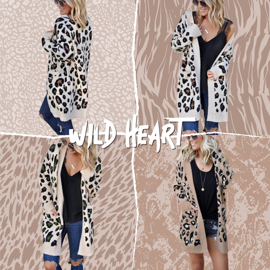 Cárdigan de leopardo - WILD HEART™