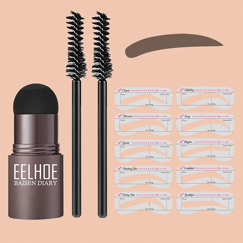 Sello de cejas + 10 plantillas y 2 pinceles BEAUTY LADY™