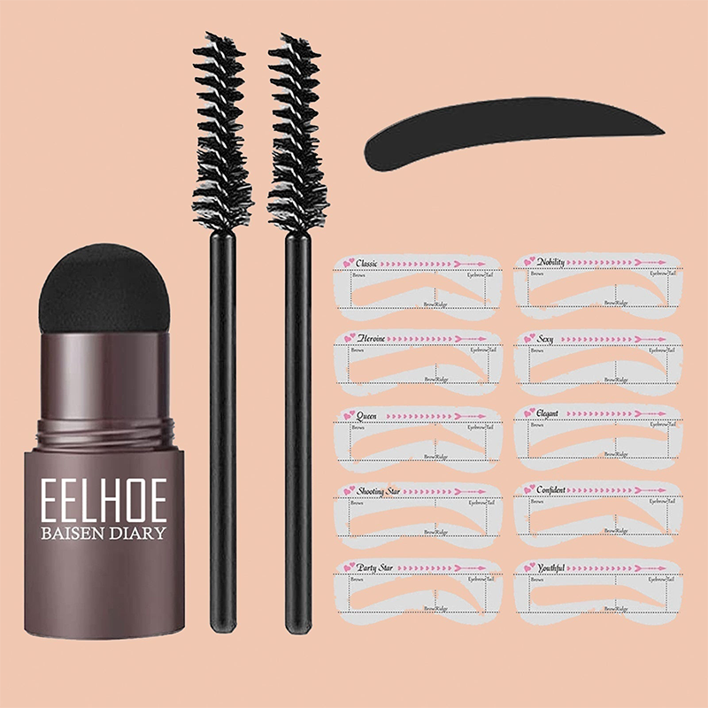 Sello de cejas + 10 plantillas y 2 pinceles BEAUTY LADY™