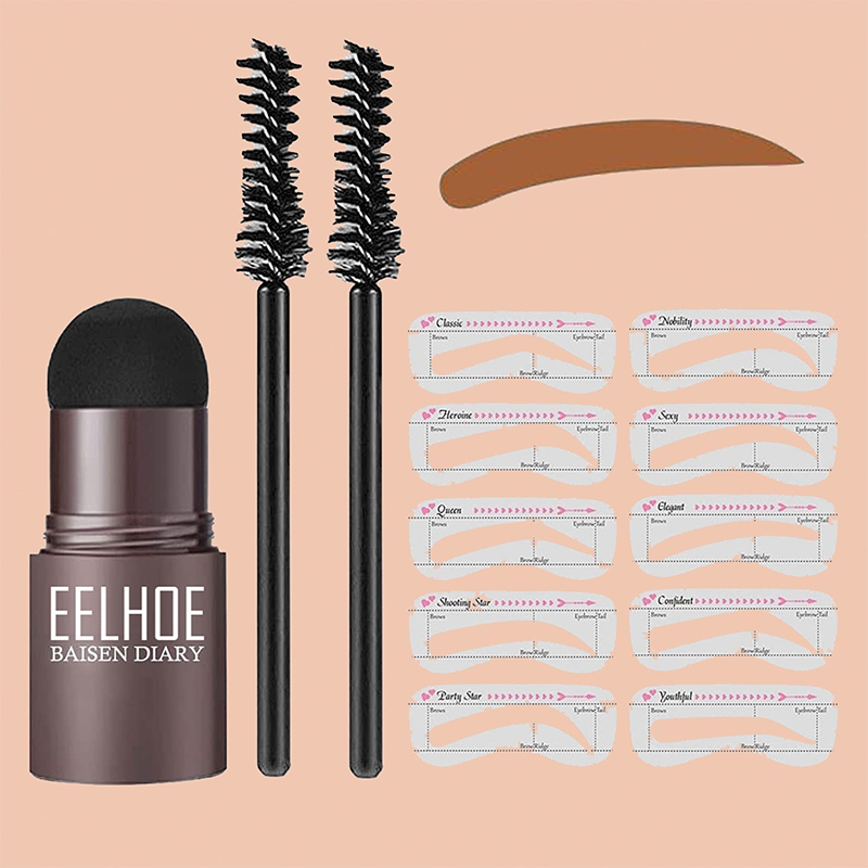 Sello de cejas + 10 plantillas y 2 pinceles BEAUTY LADY™