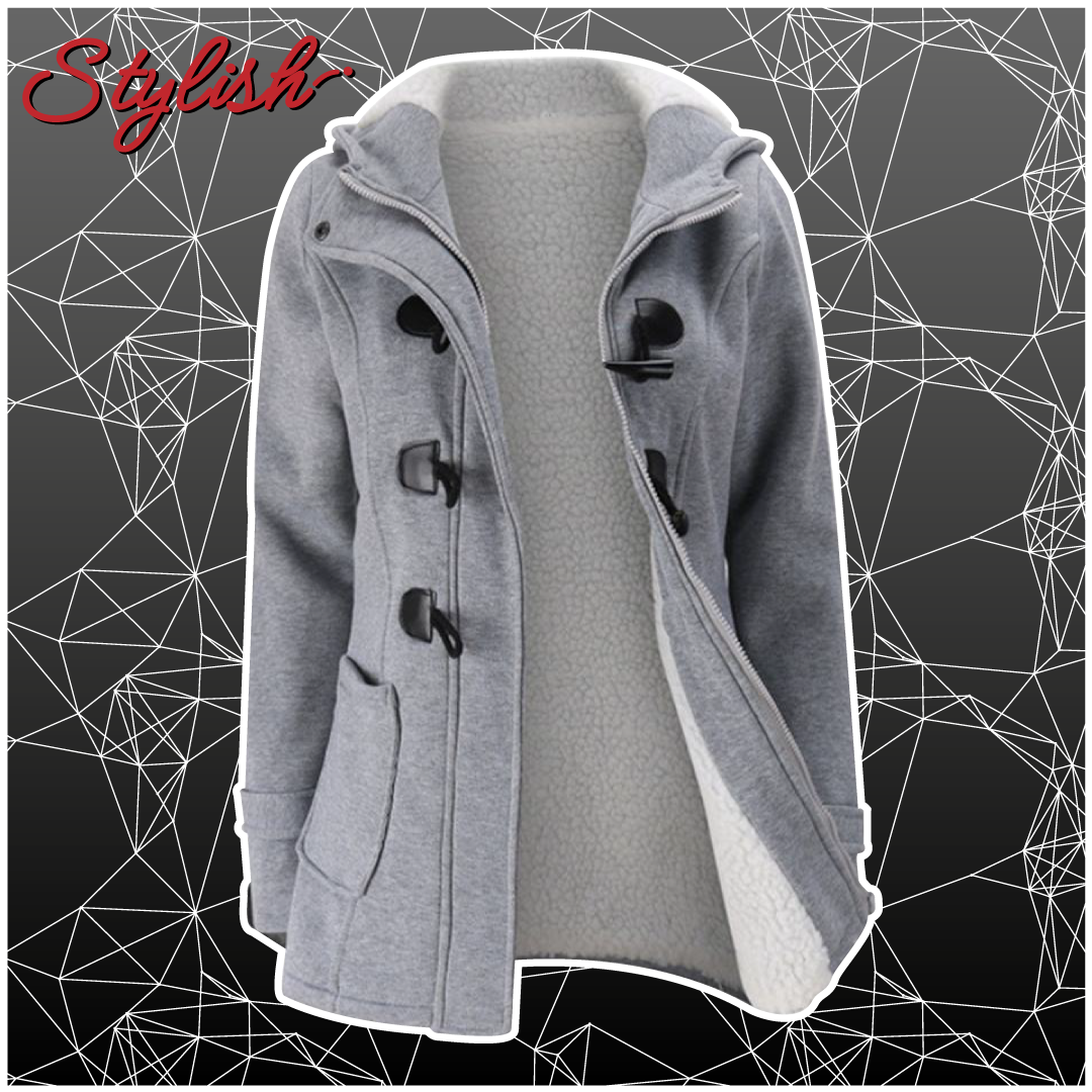 Chaqueta con capucha forrada de felpa cálida - Stylish™