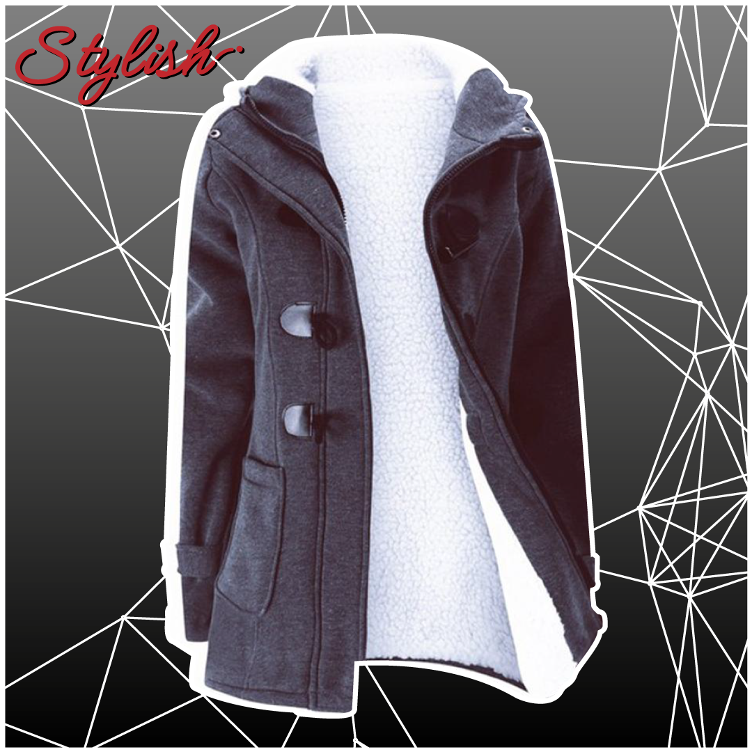 Chaqueta con capucha forrada de felpa cálida - Stylish™