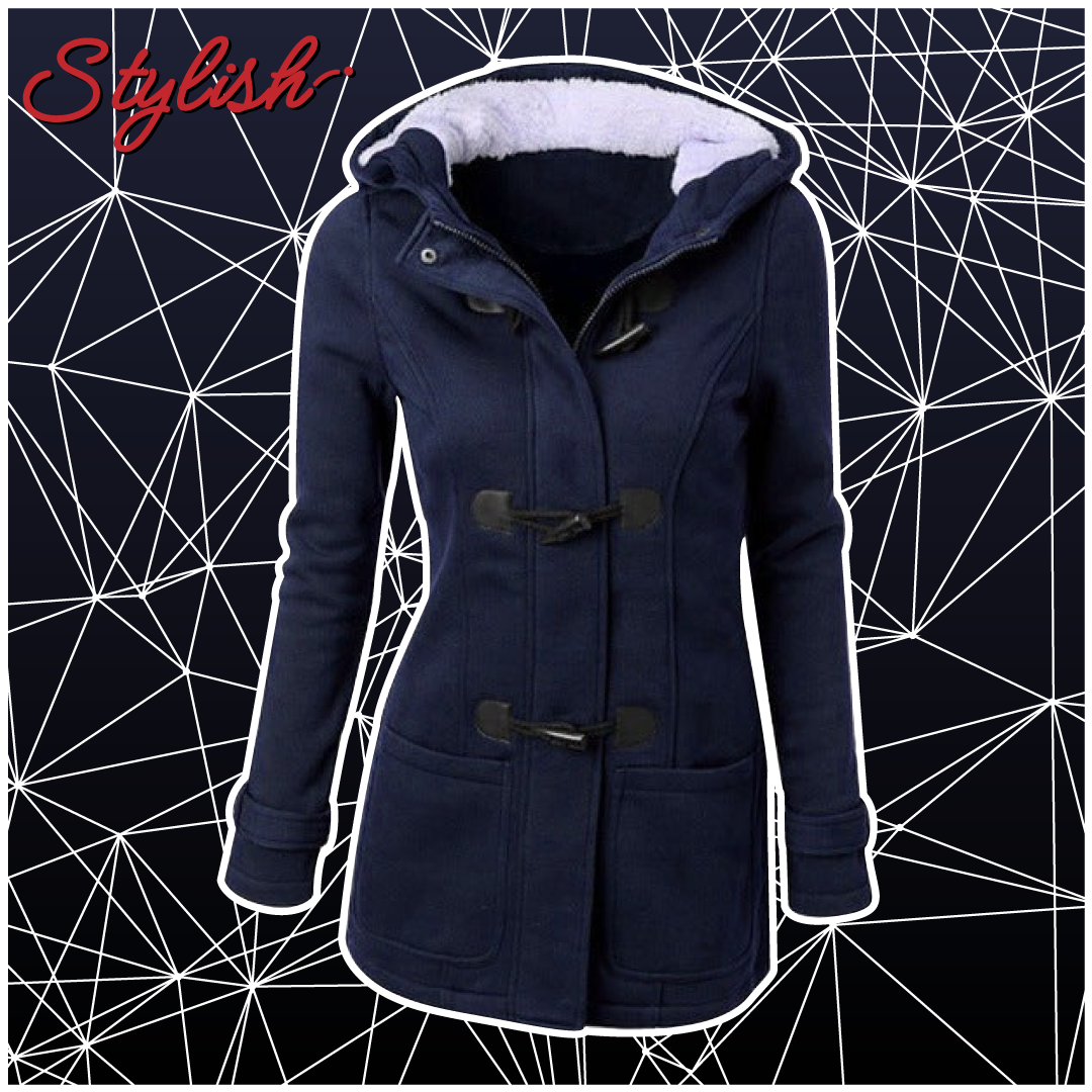 Chaqueta con capucha forrada de felpa cálida - Stylish™