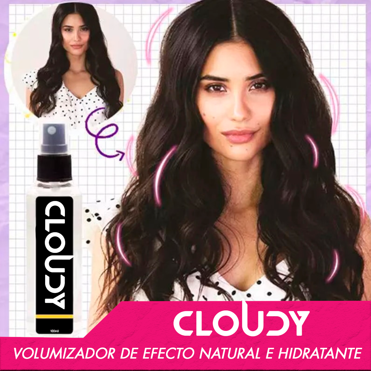 SPRAY DE VOLUMEN CABELLO - CLOUDY™