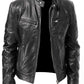 Chaqueta de cuero de hombre 100% a mano - LEATHERJACKET™
