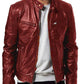 Chaqueta de cuero de hombre 100% a mano - LEATHERJACKET™