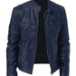 Chaqueta de cuero de hombre 100% a mano - LEATHERJACKET™