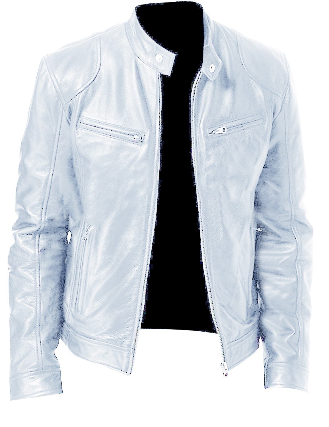 Chaqueta de cuero de hombre 100% a mano - LEATHERJACKET™