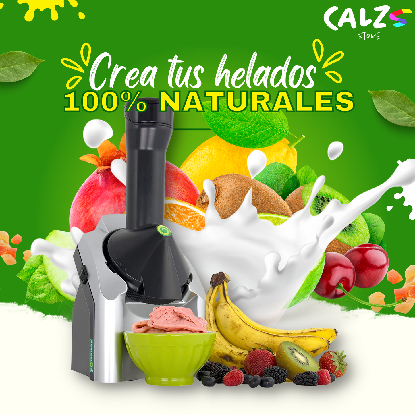 Maquina de Helados Naturales sin preservantes 100% fruta 🔥Producto tendencia 🔥