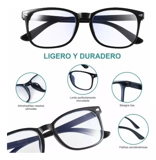 Lentes Filtro Azul Y Anti Reflejo!!