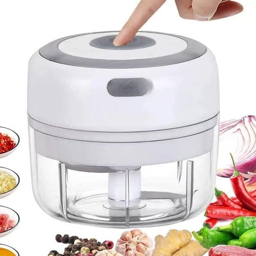 Mini Procesador de Alimentos con carga USB