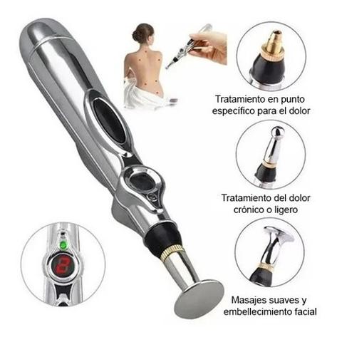 Lápiz Masajeador Acupuntura - 5 en 1 - Recargable