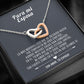 Para mi Esposa | Collar de Corazones entrelazados de Plata