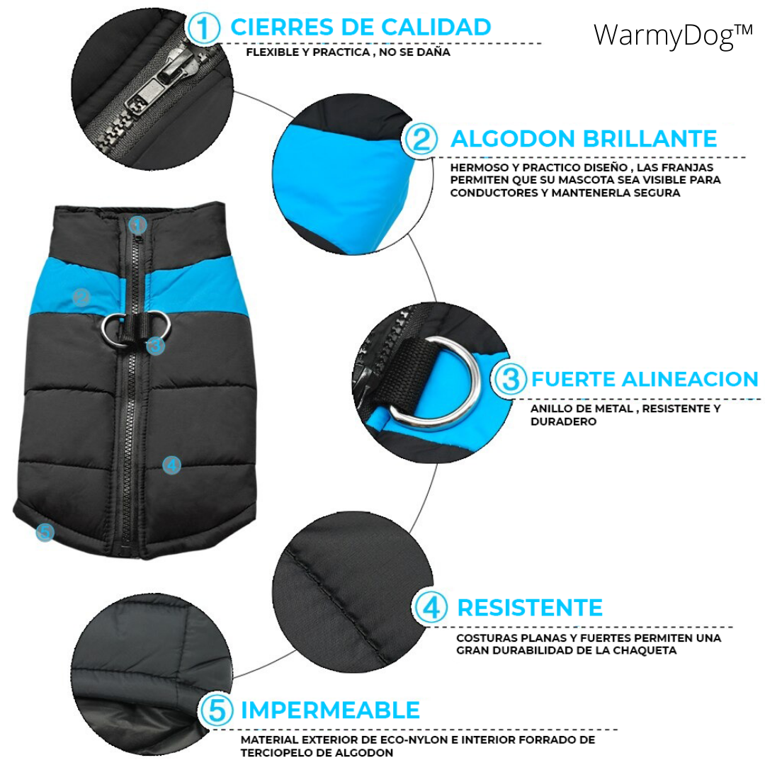 Chaqueta Impermeable Para Mascotas - WarmyDog®