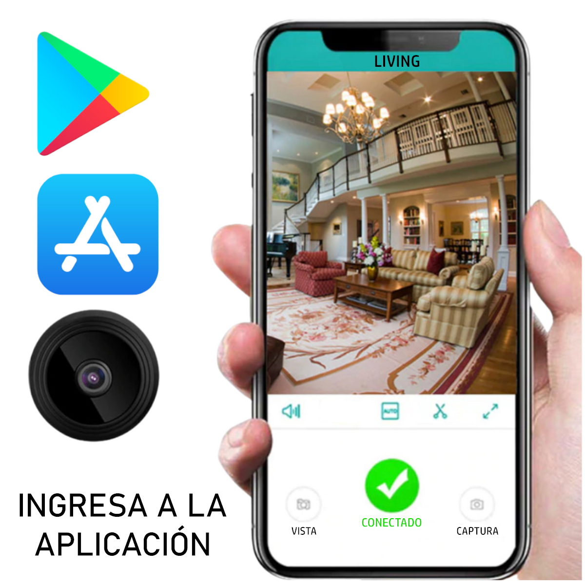 Mini Cámara de Seguridad wifi - EYESIGHTER PREMIUM™