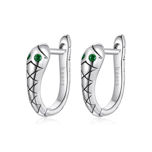 Aretes mini "Snake" -  Plata de 1º Ley S925