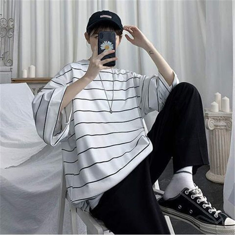 Camiseta- Oversize Stripes