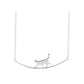 Collar Gato Trepador en Plata