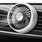 REDNOLY - MINI VENTILADOR USB VEHICULO 3 VELOCIDADES, Ventilador de refrigeración giratorio de 360 grados