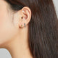 Aretes mini "Snake" -  Plata de 1º Ley S925