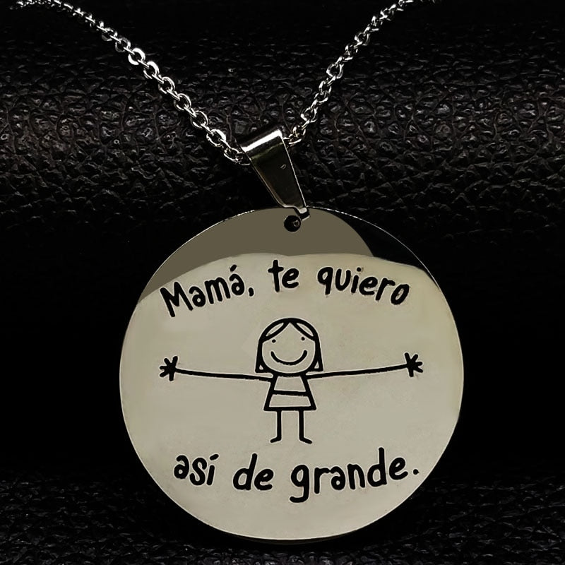 Collar - Mamá "Te quiero así de grande"