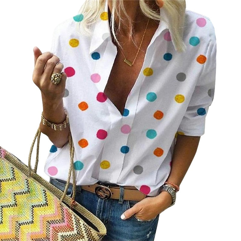 Blusa  - Colorful Topos