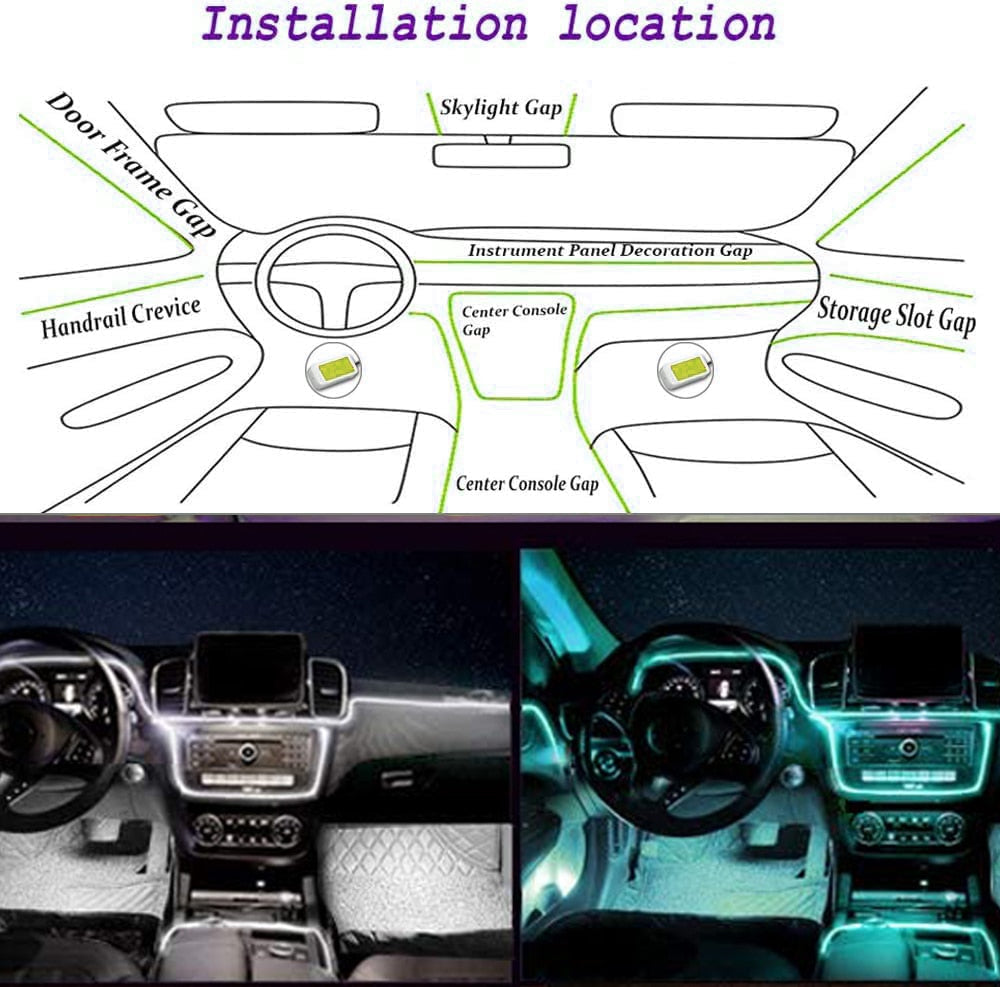 Luces ambientales interiores NeonCar ™ - yudachile