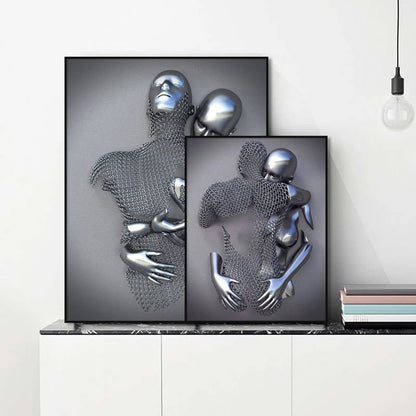 💞 Promoción Último Día 50% DE DESCUENTO 💞 Corazón amoroso gris-3D Arte de la pared - yudachile
