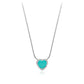 Collar - Heart Blue Crystal