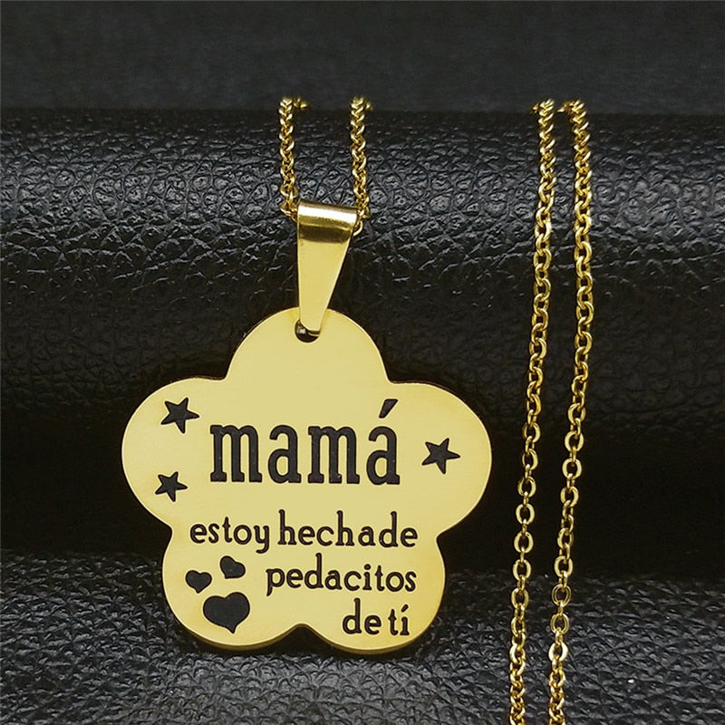 Collar - Mamá "Estoy hecho de pedacitos de ti"