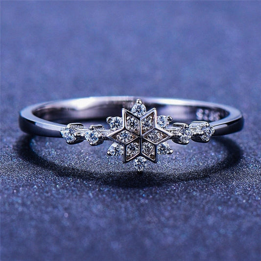 Anillo Copito de Nieve en Plata 925