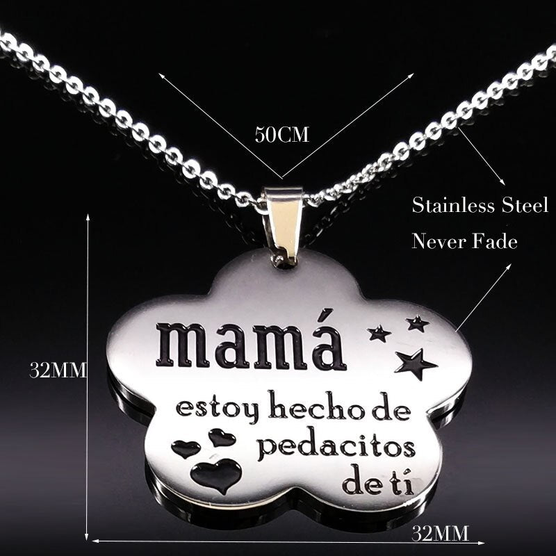 Collar - Mamá "Estoy hecho de pedacitos de ti"