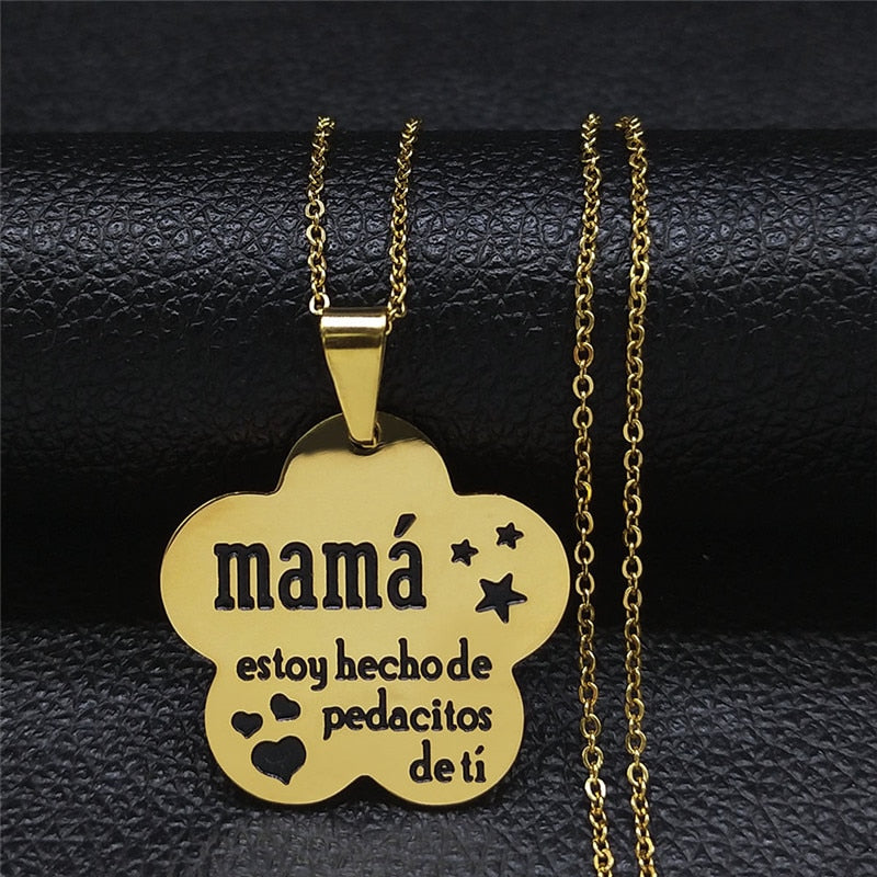 Collar - Mamá "Estoy hecho de pedacitos de ti"