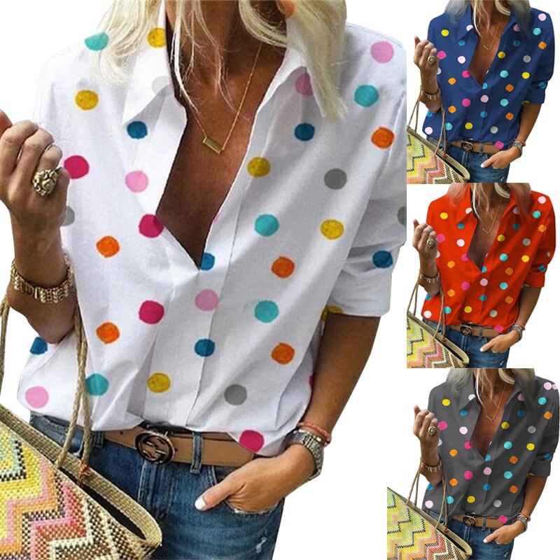 Blusa  - Colorful Topos