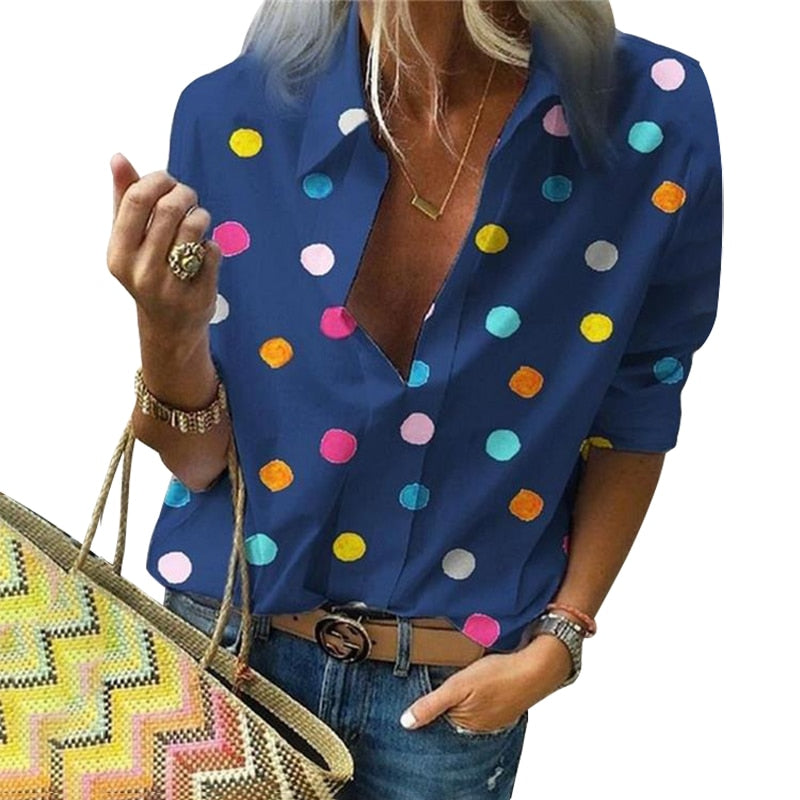 Blusa  - Colorful Topos