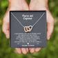 Para mi Esposa | Collar de Corazones Entrelazados de Plata