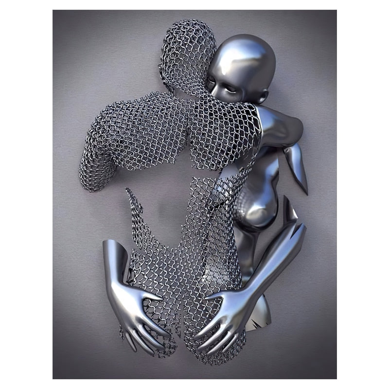 💞 Promoción Último Día 50% DE DESCUENTO 💞 Corazón amoroso gris-3D Arte de la pared - yudachile