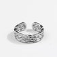 Anillo "Sello Flor" - Plata de 1º Ley S925
