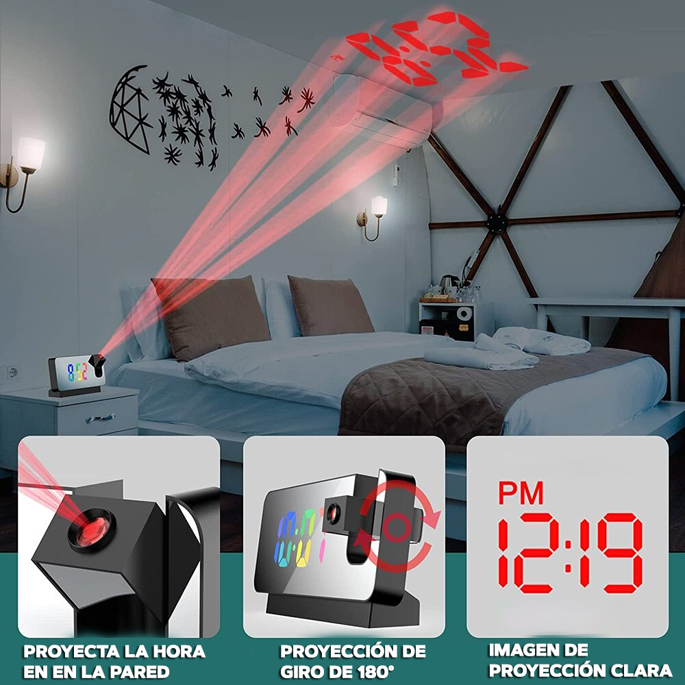 RELOJ CON PROYECTOR - HAPPYCLOCK™