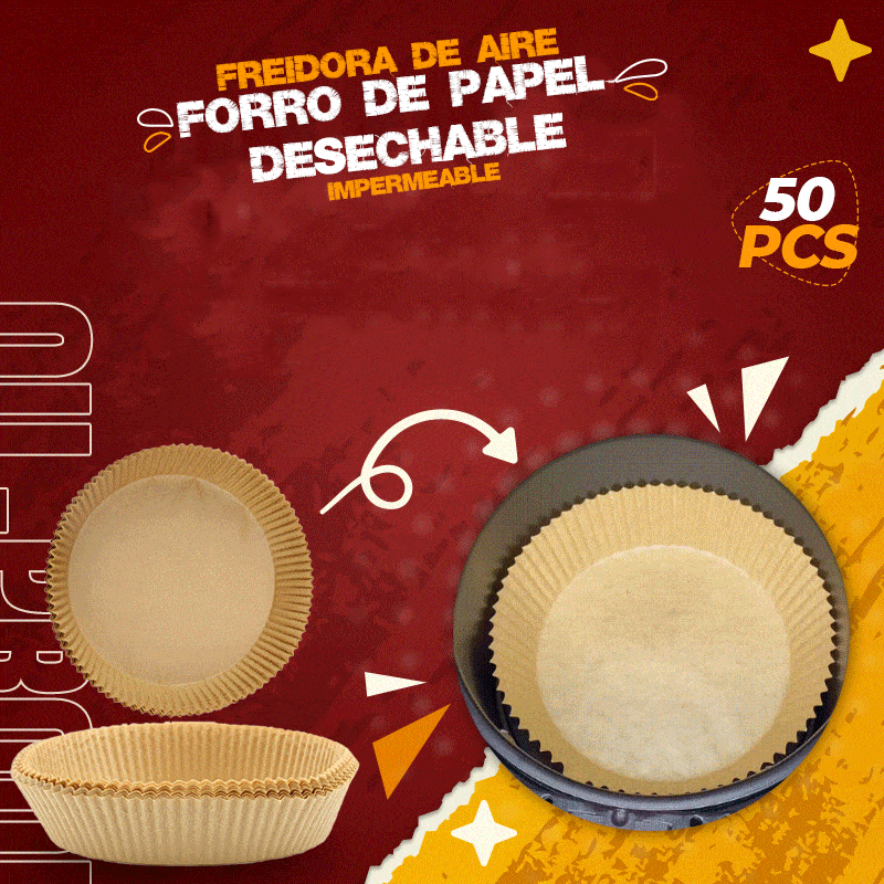 Kit de papel antiadherente para freidora de aire o horno