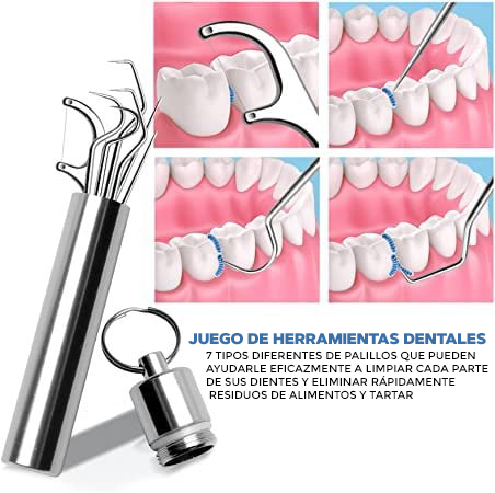 Juego de limpieza dental 7 piezas - DentalClean™