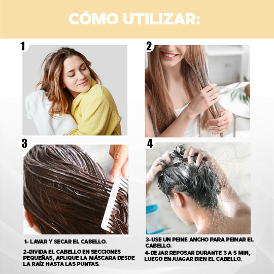 MASCARILLA DE QUERATINA PARA CABELLO - HAIR MASK™