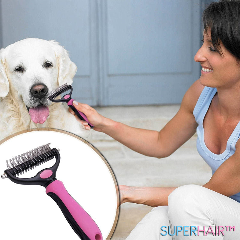 CEPILLO DE PELO PARA MASCOTAS - SUPERHAIR™