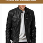 Chaqueta de cuero de hombre 100% a mano - LEATHERJACKET™