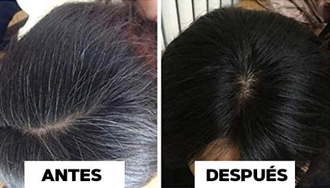 Barra de champú para oscurecer el cabello negro - HairMax™