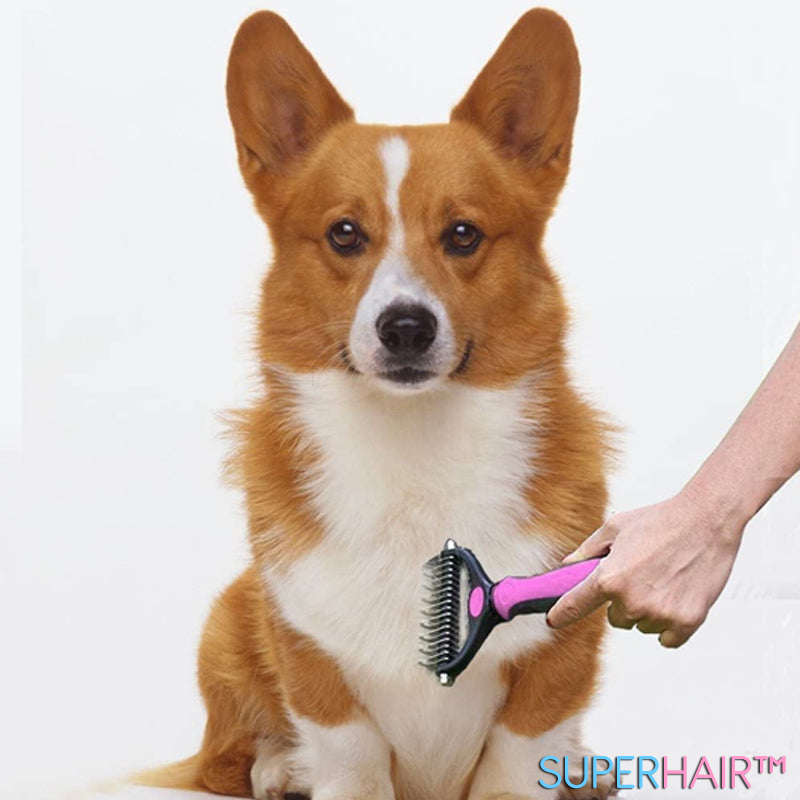 CEPILLO DE PELO PARA MASCOTAS - SUPERHAIR™